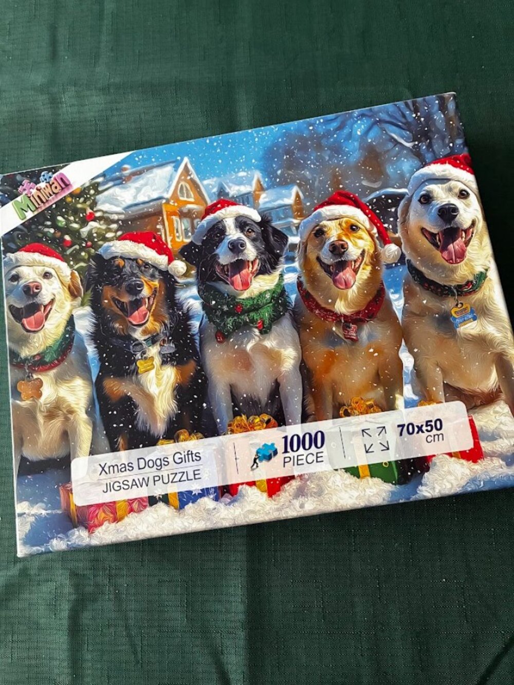 Dog Christmas Puzzle (1,000 pieces)